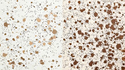 Abstract Brown and White Paint Splatter on Textured Surface in Modern Art Design