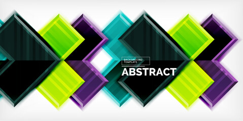 Arrow symbols created with 3d effects and line texture geometric abstract background