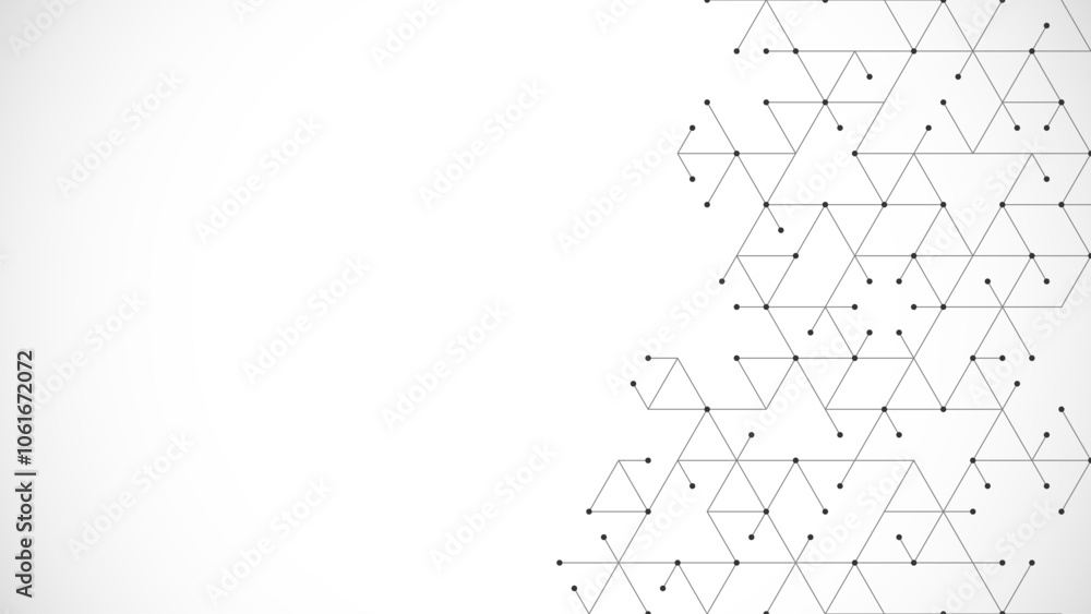 Poster Creative idea of modern design with abstract geometric background. Minimalistic vector texture with linear pattern