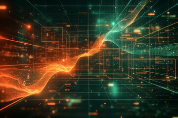 Obraz premium Design Grid, Digital Product Design and User Experience UX