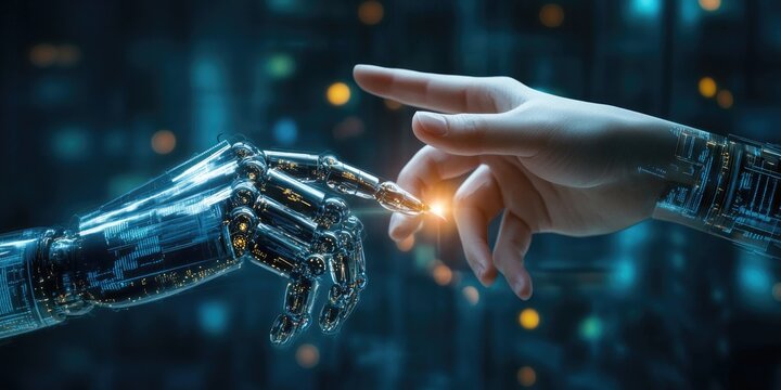 An innovative cybernetics workshop where robotic enhancements are developed and scientists test advanced functionalities.
