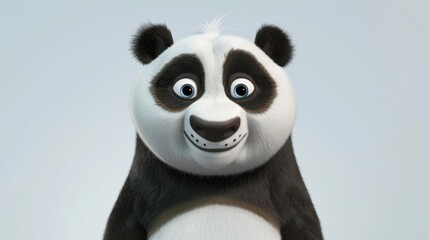 Obraz premium Joyful Panda with Sparkling Eyes