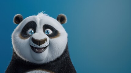Fototapeta premium Joyful Panda with Sparkling Eyes