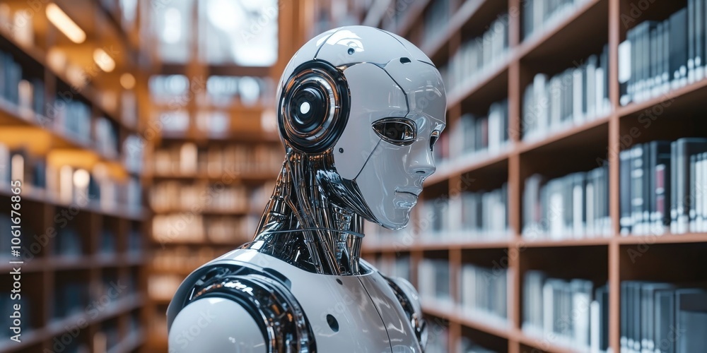 Leinwandbilder An innovative knowledge library enhanced with AI categorization, ensuring efficient and intuitive access to resources.