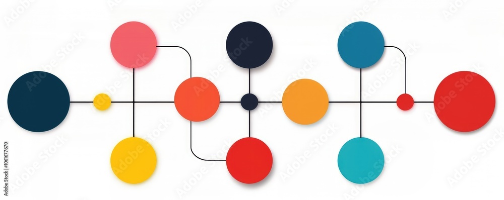 Poster illustration of a flowchart depicting essential workflow strategies for enhanced efficiency