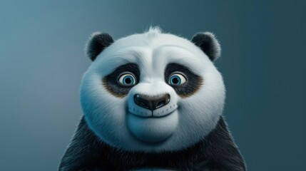 Obraz premium Joyful Panda with Sparkling Eyes