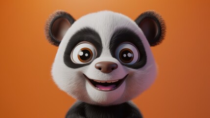 Joyful Panda with Sparkling Eyes