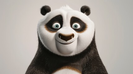 Fototapeta premium Joyful Panda with Sparkling Eyes