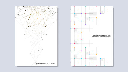 Creative idea of modern design with abstract geometric background. Minimalistic vector texture with polygonal pattern. Template for cover brochure, layout, flyer, book, banner