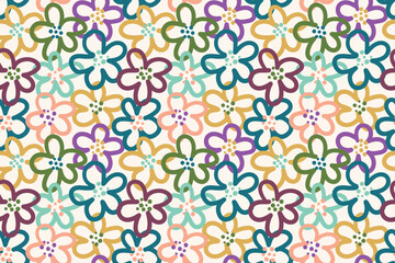 seamless floral pattern. vector illustration