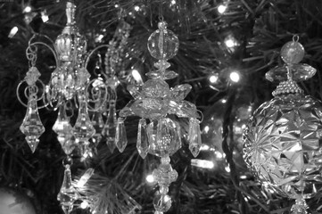 Bright Christmas and New Year Festive Mood Decoration Background