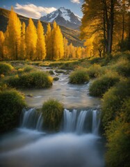 Fototapeta premium Stunning Nature and Landscape Photography Showcasing the Majestic Beauty of Mountains, Forests