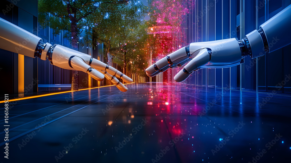 Poster ai driven investment strategies enhancing returns and minimizing risks in a future economy