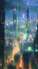 Fototapeta premium Cyber Diplomacy, Digital Diplomacy and International Relations