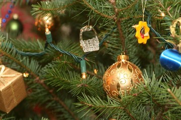 Bright Christmas and New Year Festive Mood Decoration Background