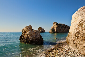 Rock formations on the island of Cyprus