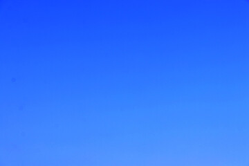 Photo of a clear blue sky without clouds in summer