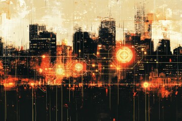 Fototapeta premium Cyber Diplomacy, Digital Diplomacy and International Relations