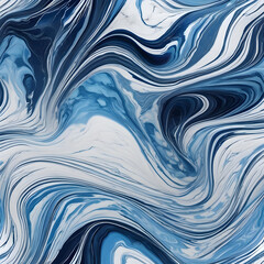 The blue and white marble pattern, with its fine and continuous lines, gives a sense of calm and freshness.