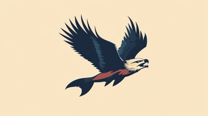 Obraz premium A collection of animal logo designs featuring sleek, modern illustrations of animals like eagles, wolves, and sharks, ideal for branding and company logos