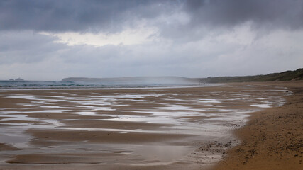 storm over the sea