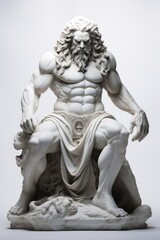 Obraz premium White god statue sculpture art representation.