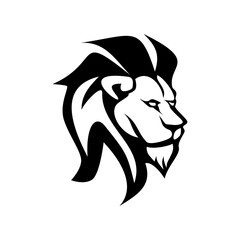 Lion icon. Lion head vector illustration. Lion head logo.