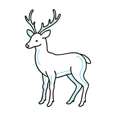 Fototapeta premium deer icon,animal protection