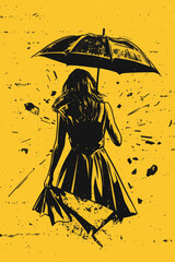 person with umbrella