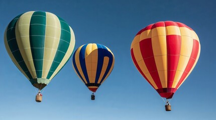 Naklejka premium hot air balloon in flight