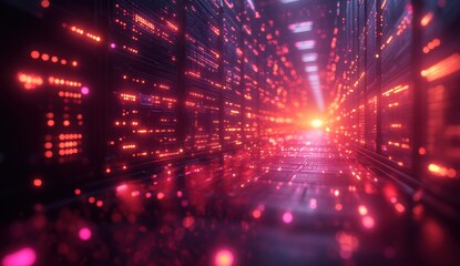 Obraz premium Digital Data Center.