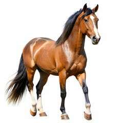Obraz premium horse in white background