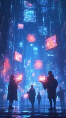 Obraz premium Ethereal Art Exchange, Digital Art and NFTs
