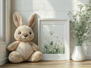 Bunny & Floral Decor.