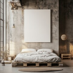 Industrial Loft Bedroom.