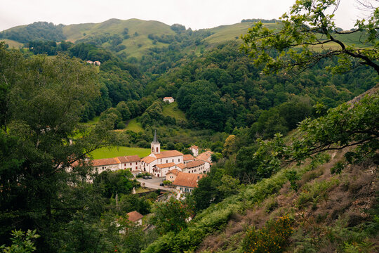 beautiful village aldudes in spain