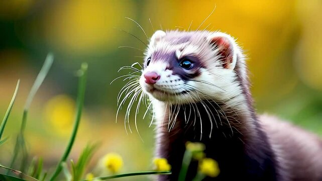 a ferret  standa ferret  standing in  grassa ferret  standing in  grassa ferret  standing in  grassing in  grass