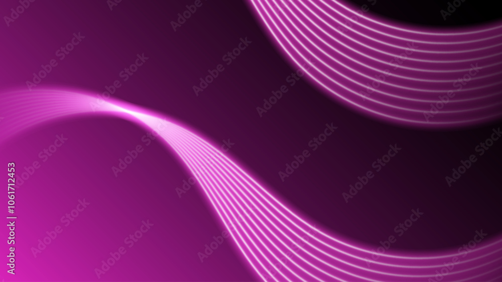 Poster glowing neon lines. abstract vector background with glowing waves