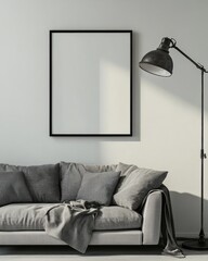 Modern Living Room Mockup.