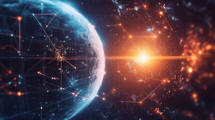 A science news broadcast showing the latest discoveries in fields like climate science, space exploration, and health, keeping the public informed about scientific progress