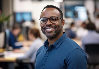 Obraz premium Smiling Businessman.