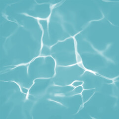 Blue water with ripples on the surface