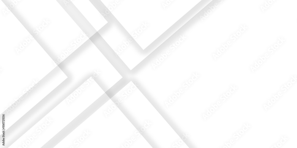Poster abstract white and grey geometric overlapping square pattern background with shadow. paper texture d
