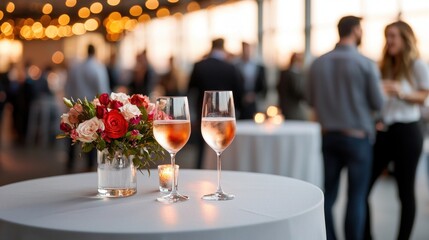Obraz premium Creative Networking Event at Tech Startup Conference