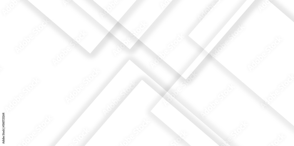 Poster abstract white and grey geometric overlapping square pattern background with shadow. paper texture d