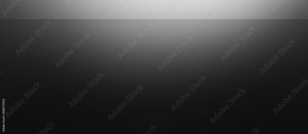 Poster abstract black and white gradient background with a soft light source at the top.