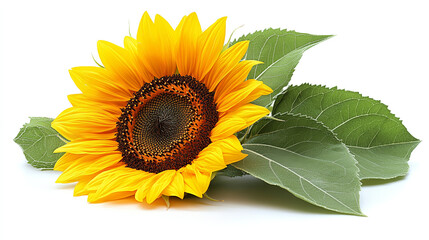 Fototapeta premium Bright yellow sunflower flowers close up