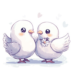 two birds with a love
