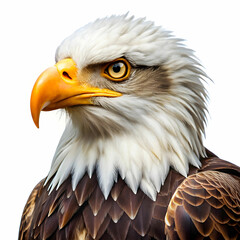 Obraz premium eagle bird in white background