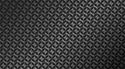 black metal seamless pattern background. vector design of 3d metallic effect endless pattern for wallpaper, banner, poster, printing and desktop.